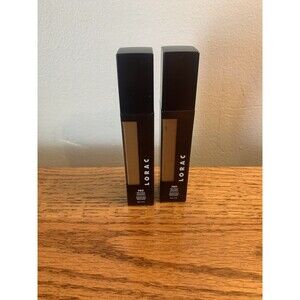 (2) LORAC PRO Soft Focus Longwear Foundation 21 20 DARK 1oz NEW NWOB Set